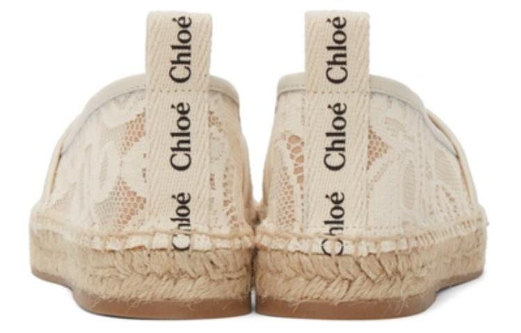 Shop (W) Chloe Espadrille Flat 'Beige' Beige CHC21U452D26J1