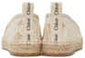 Shop (W) Chloe Espadrille Flat 'Beige' Beige CHC21U452D26J1