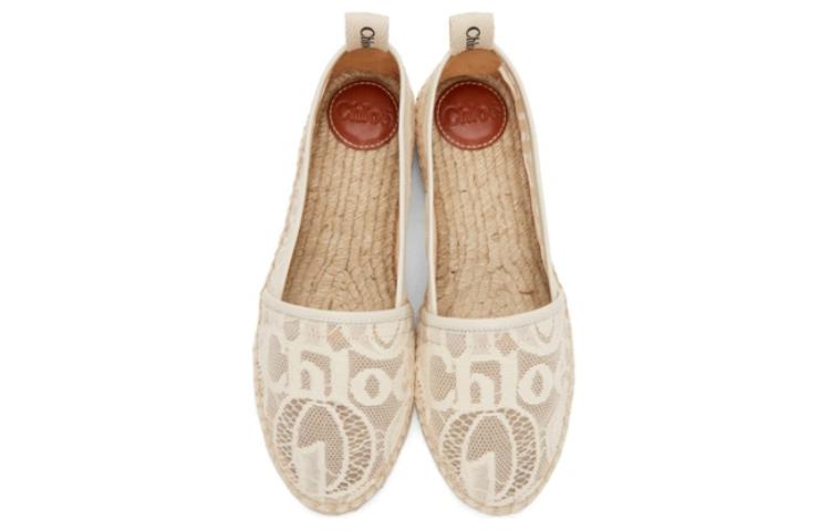 Purchase (W) Chloe Espadrille Flat 'Beige' Beige CHC21U452D26J1