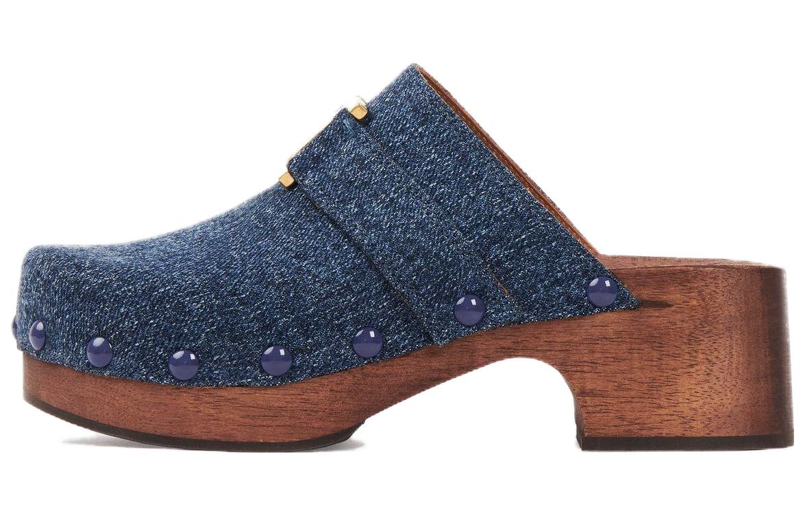 (Women) Chloe Fabric Round Toe Slip-On 'Fashion Blue Mule' CHC23A888CU45D