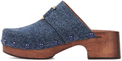 (Women) Chloe Fabric Round Toe Slip-On 'Fashion Blue Mule' CHC23A888CU45D (Women) Chloe Fabric Round Toe Slip-On 'Fashion Blue Mule' CHC23A888CU45D