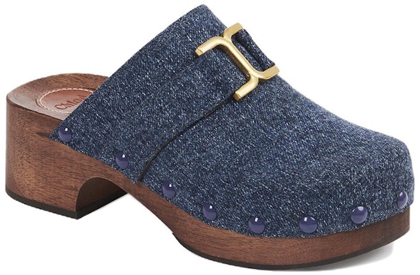 (Women) Chloe Fabric Round Toe Slip-On 'Fashion Blue Mule' CHC23A888CU45D Order (Women) Chloe Fabric Round Toe Slip-On 'Fashion Blue Mule' CHC23A888CU45D