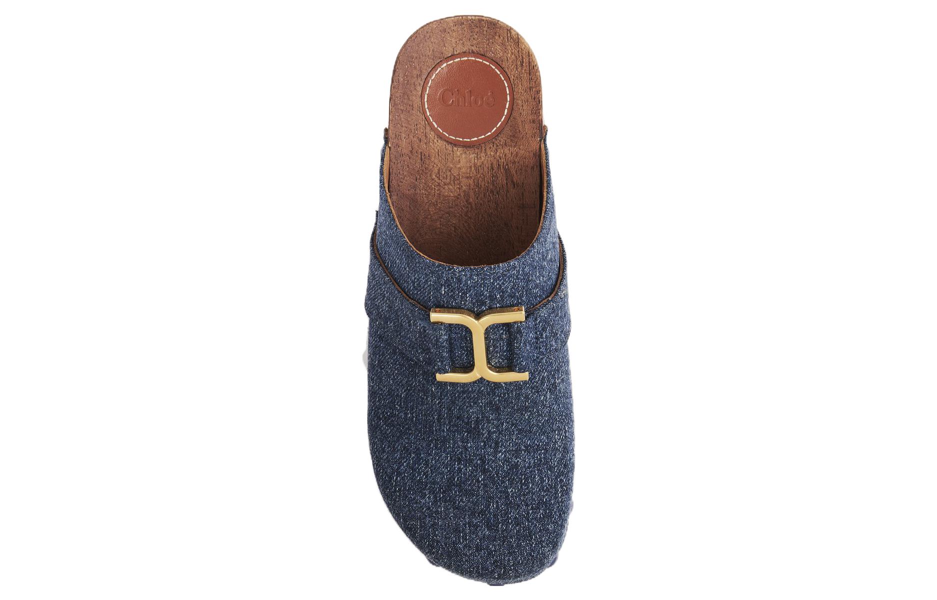 Lookbook (W) クロエ 布製ラウンドトゥ スリッポンミュール (ファッションブルー) CHC23A888CU45D