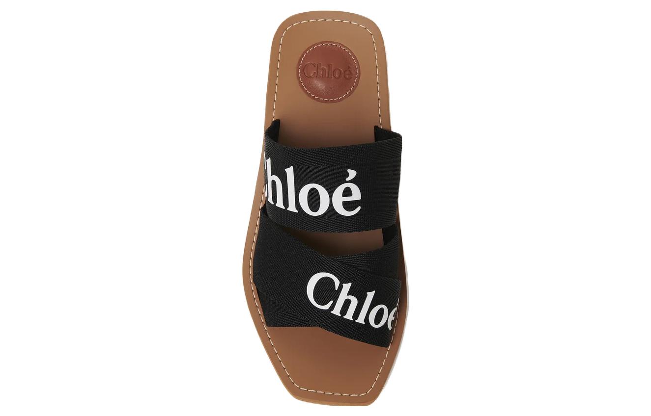 Shop (W) Chloe Sandalias Cómodas de Punta Abierta 'Negro'. CHC22U550Z3001