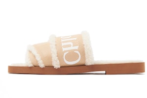 (Women) Chloe Flat Slide 'Beige Shearling' CHC21W543U5275 (Women) Chloe Flat Slide 'Beige Shearling' CHC21W543U5275