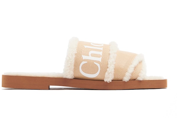 (Women) Chloe Flat Slide 'Beige Shearling' CHC21W543U5275 Order (Women) Chloe Flat Slide 'Beige Shearling' CHC21W543U5275