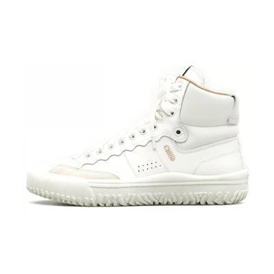 (W) Chloe Franckie High 'White Calfskin'
