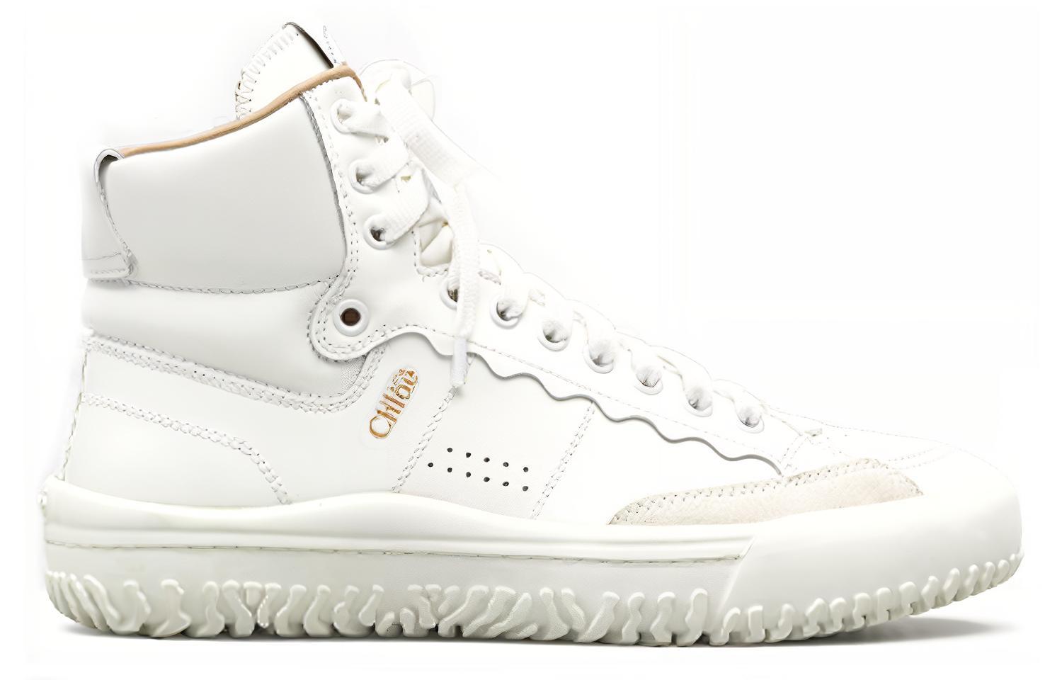 (W) Chloe Franckie High 'White Calfskin' 圖 2