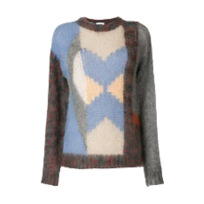 (Women) Chloe FW21 Colorblock Knit Crewneck Sweater Multicolor. 17HMP1617H550NR9CI