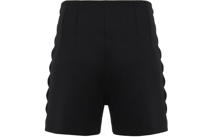 Lookbook (W) Chloe FW21 Seluar Pendek Knit Tinggi Gaya Tentera Wanita Hitam CHC18SJS70082001