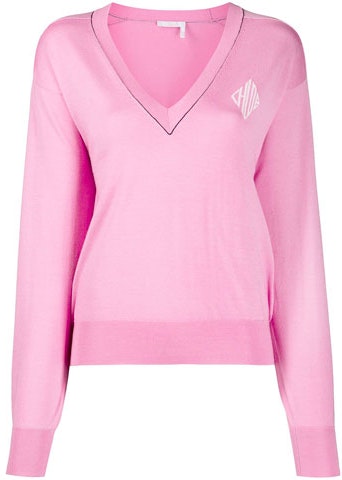 women-chloe-fw-21-pink-logo-v-neck-wool-sweater-pullover-chc-20-smp-6960006-g8