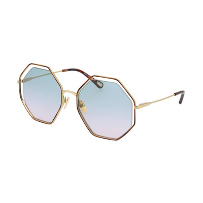 (Women) Chloe Gold Fashion Classic Stylish Sunglasses for Everyday Streetwear. CH0046S-002