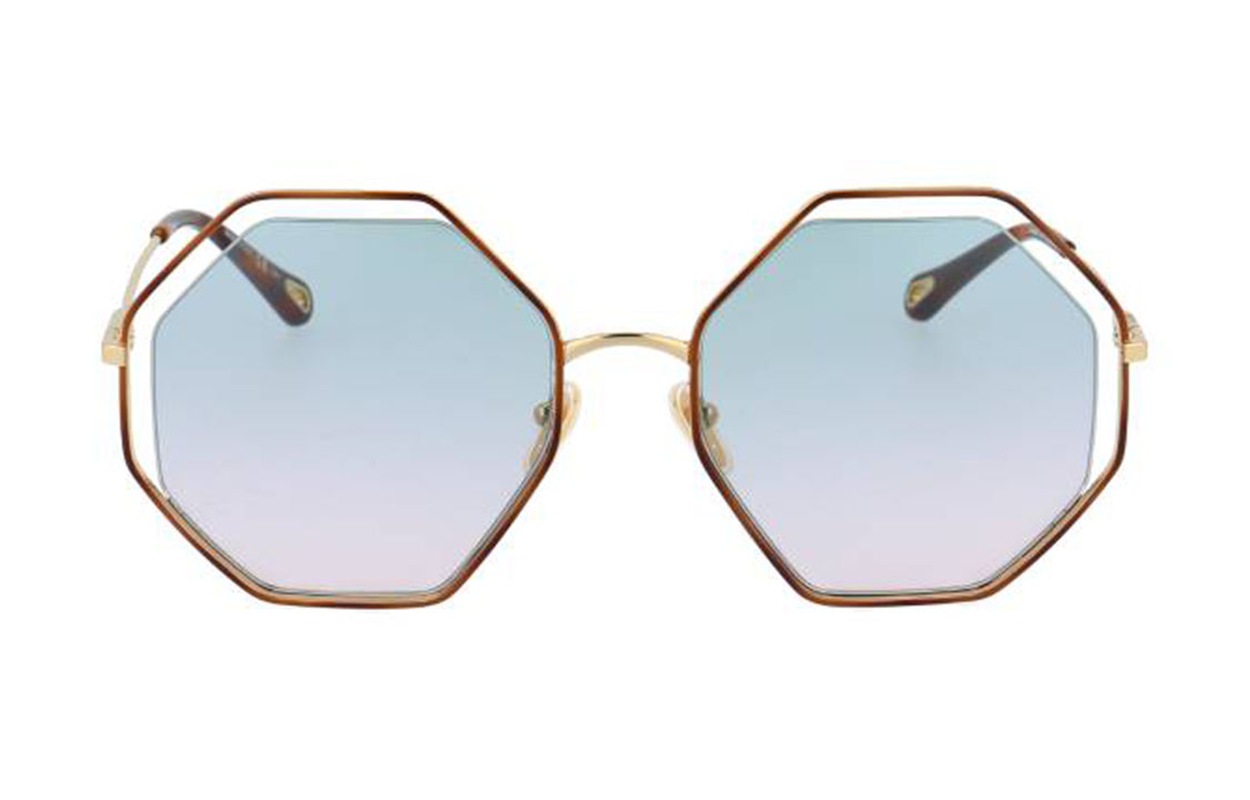 Lookbook (W) 클로에 골드 패션 클래식 선글라스 스트릿웨어 데일리 스타일. CH0046S-002