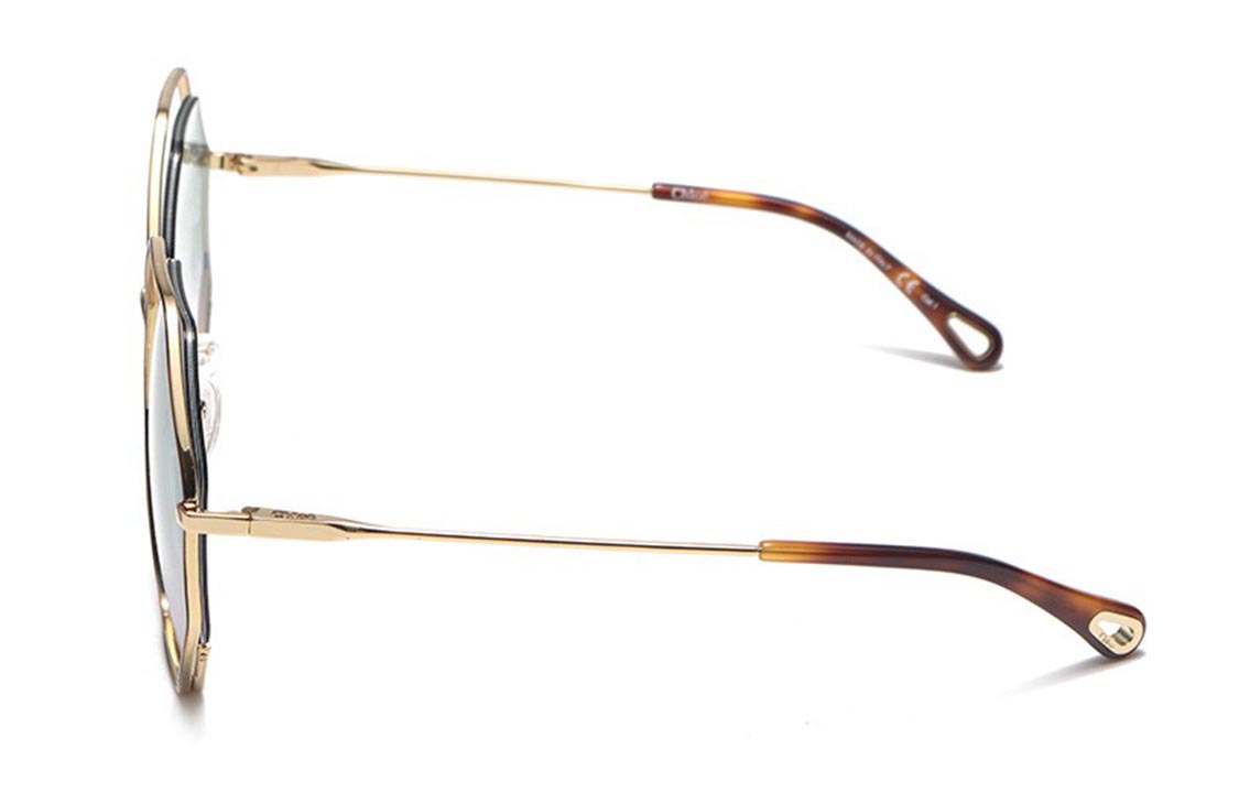 Shop (W) 클로에 골드 패션 클래식 선글라스 스트릿웨어 데일리 스타일. CH0046S-002