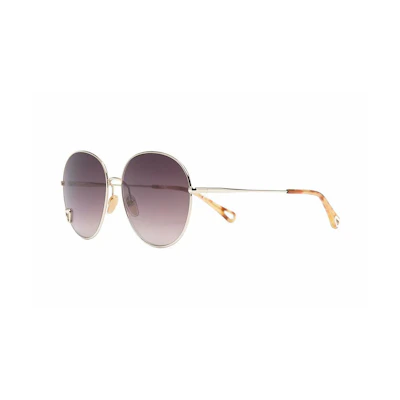 (Women) Chloe Gold Metal Frame Sunglasses. CH0027S001
