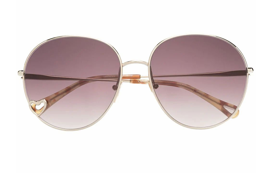 Lookbook (W) Chloe 金色金屬框太陽眼鏡。 CH0027S001