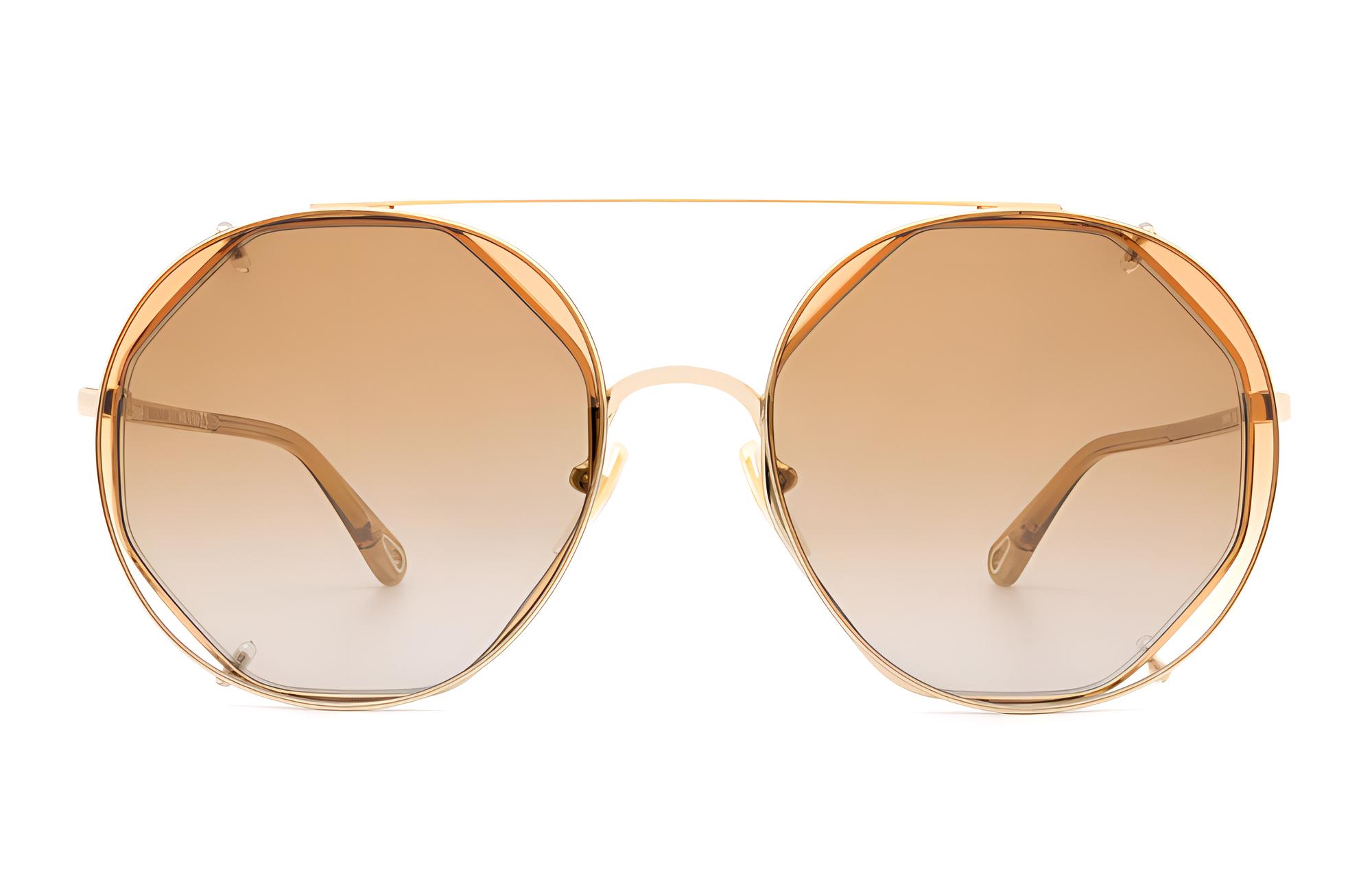 (Women) Chloe Gold Sunglasses CH0041S002