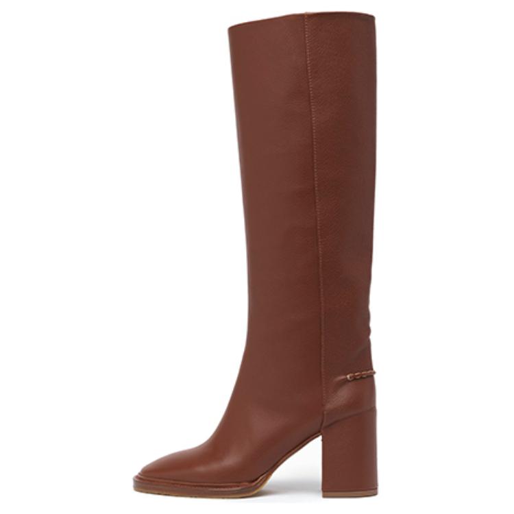 (W) Chloe High-Top Boot 'Smooth Brown Calfskin'