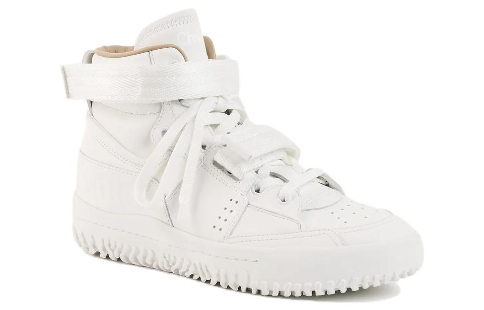 Lookbook (W) Chloe Baskets Montantes ''Fashion Bout Rond Blanc'' CHC22U64642101