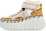 Buy (Women) Chloe High-Top Wedge Sneakers 'Brown Polyester Lace-Up' CHC23U868SY026E