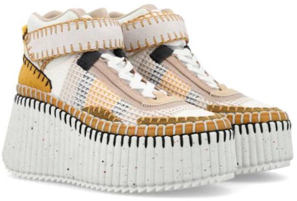 (Women) Chloe High-Top Wedge Sneakers 'Brown Polyester Lace-Up' CHC23U868SY026E Lookbook (Women) Chloe High-Top Wedge Sneakers 'Brown Polyester Lace-Up' CHC23U868SY026E