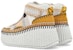 (Women) Chloe High-Top Wedge Sneakers 'Brown Polyester Lace-Up' CHC23U868SY026E