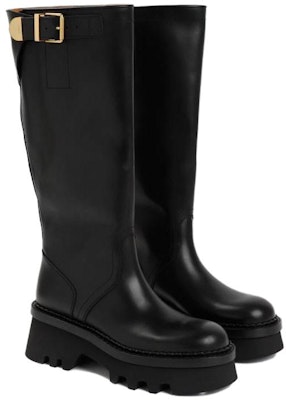 (Women) Chloe High-Top Sneaker 'Black Leather Comfort' CHC23W926EX001 Lookbook (Women) Chloe High-Top Sneaker 'Black Leather Comfort' CHC23W926EX001