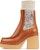 (W) Chloe Jamie But Calfskin Tumit Tinggi Chelsea 'Coklat' CHC22A525AA210