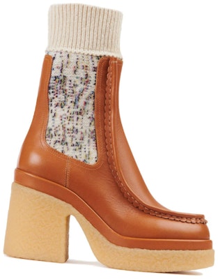(Women) Chloe Jamie Calfskin High-Heel Chelsea Boots 'Brown' CHC22A525AA210 Order (Women) Chloe Jamie Calfskin High-Heel Chelsea Boots 'Brown' CHC22A525AA210