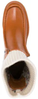 Shop (W) Chloe Jamie Sepatu Bot Chelsea Calfskin Hak Tinggi 'Coklat' CHC22A525AA210