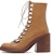 (W) But Ankle Kulit Coklat Bertumit Blok Bertali Chloe CHC22S559L0210
