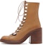 Buy (W) But Ankle Kulit Coklat Bertumit Blok Bertali Chloe CHC22S559L0210