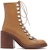 (W) But Ankle Kulit Coklat Bertumit Blok Bertali Chloe CHC22S559L0210