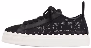 (Women) Chloe Lace Leather Cutout 'Black' CHC19U108D2001 (Women) Chloe Lace Leather Cutout 'Black' CHC19U108D2001