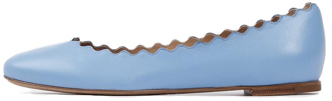 (Women) Chloe Lauren 'Blue Leather Slip-On' CHC16A1607547G (Women) Chloe Lauren 'Blue Leather Slip-On' CHC16A1607547G