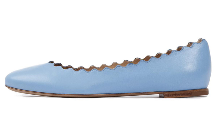 (Women) Chloe Lauren 'Blue Leather Slip-On' CHC16A1607547G