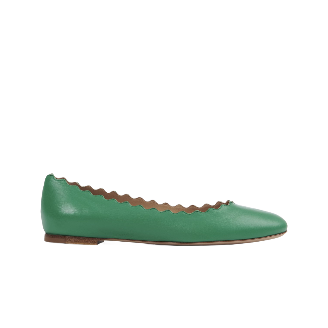 (Women) Chloe Lauren 'Green Leather Round Toe Slip-On' CHC16A1607531K