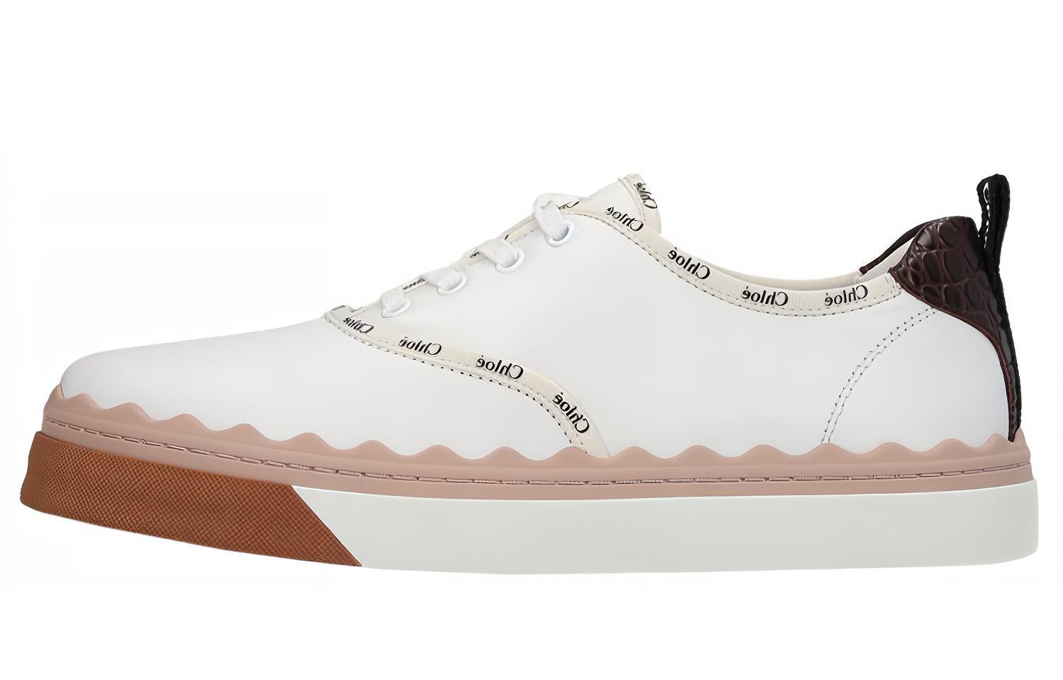 (W) Chloe Lauren 'Smooth Calfskin White'