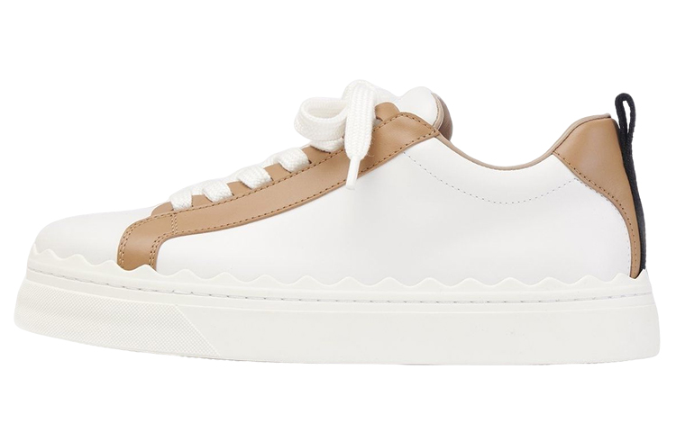 (Women) Chloe Lauren 'White Leather Low-Top' CHC19S1084290Z