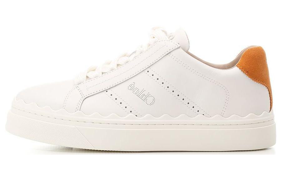 (Women) Chloe Lauren 'White Leather Low-Top' CHC23W953GM25U