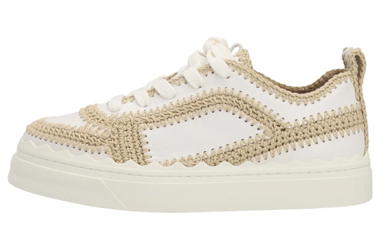 (Women) Chloe Lauren 'White Leather Low-Top' CHC23S790BT101