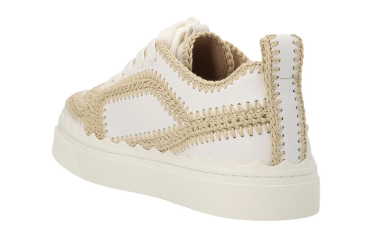 (W) Chloe Lauren 'White Leather Low-Top' 圖 4