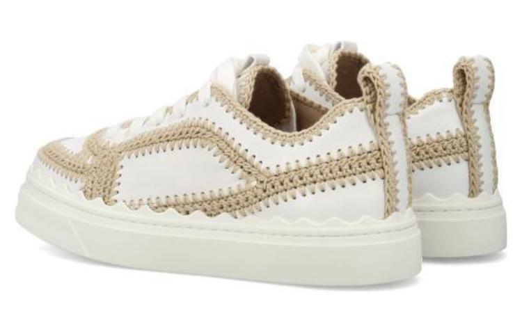 (W) Chloe Lauren 'White Leather Low-Top' 圖 5