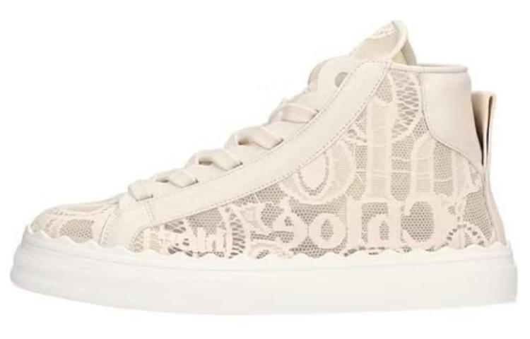 (Women) Chloe Lauren High-Top 'Light Beige Lace' CHC21S413D26J1
