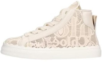(Women) Chloe Lauren High-Top 'Light Beige Lace' CHC21S413D26J1 (Women) Chloe Lauren High-Top 'Light Beige Lace' CHC21S413D26J1