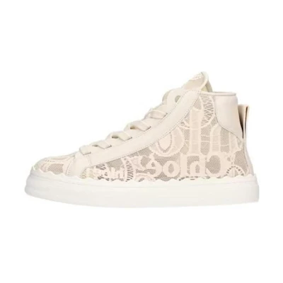 (W) Chloe Lauren High-Top 'Light Beige Lace'