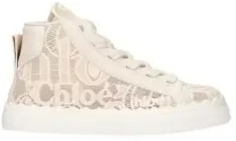 Chloé Lauren 蕾絲高筒運動鞋 女款 淺米色 Order Chloé Lauren 蕾絲高筒運動鞋 女款 淺米色