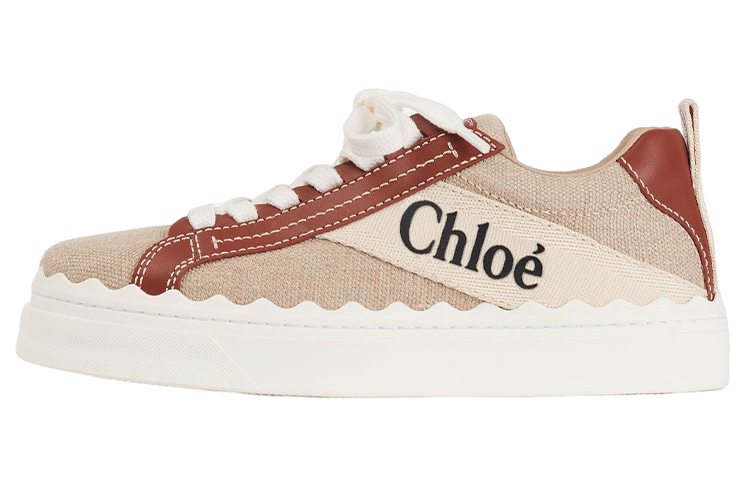 (Women) Chloe Lauren Sneaker 'Beige Canvas and Leather' CHC21W108R4-90U