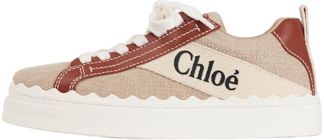 (Women) Chloe Lauren Sneaker 'Beige Canvas and Leather' CHC21W108R4-90U (Women) Chloe Lauren Sneaker 'Beige Canvas and Leather' CHC21W108R4-90U