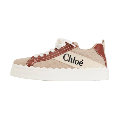 (W) Chloe Lauren Sneaker 'Beige Canvas and Leather'
